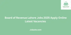 Board of Revenue Lahore Jobs 2025 Apply Online Latest Vacancies